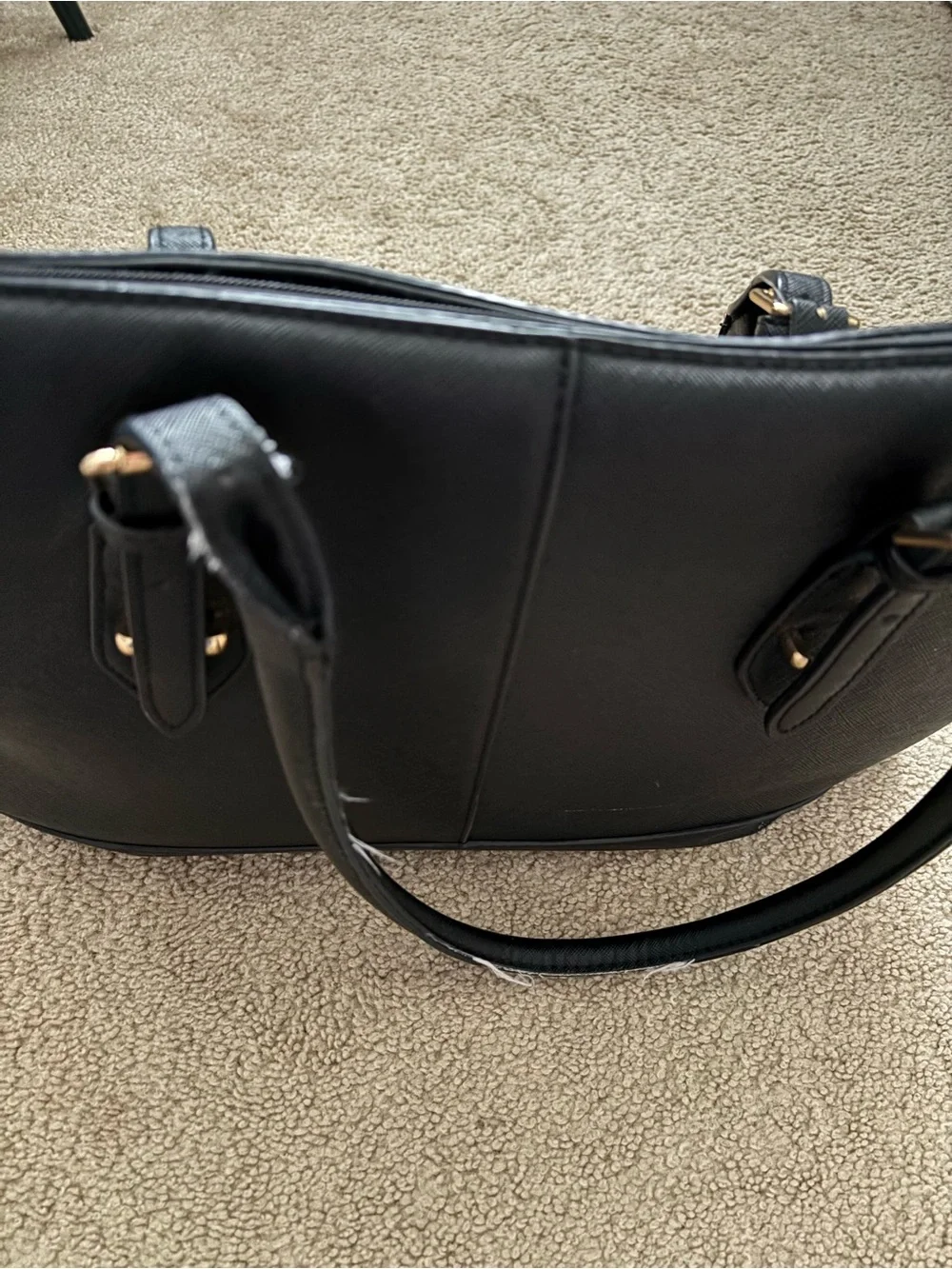 Amazon Laptop Bag Black with Gold Hardware